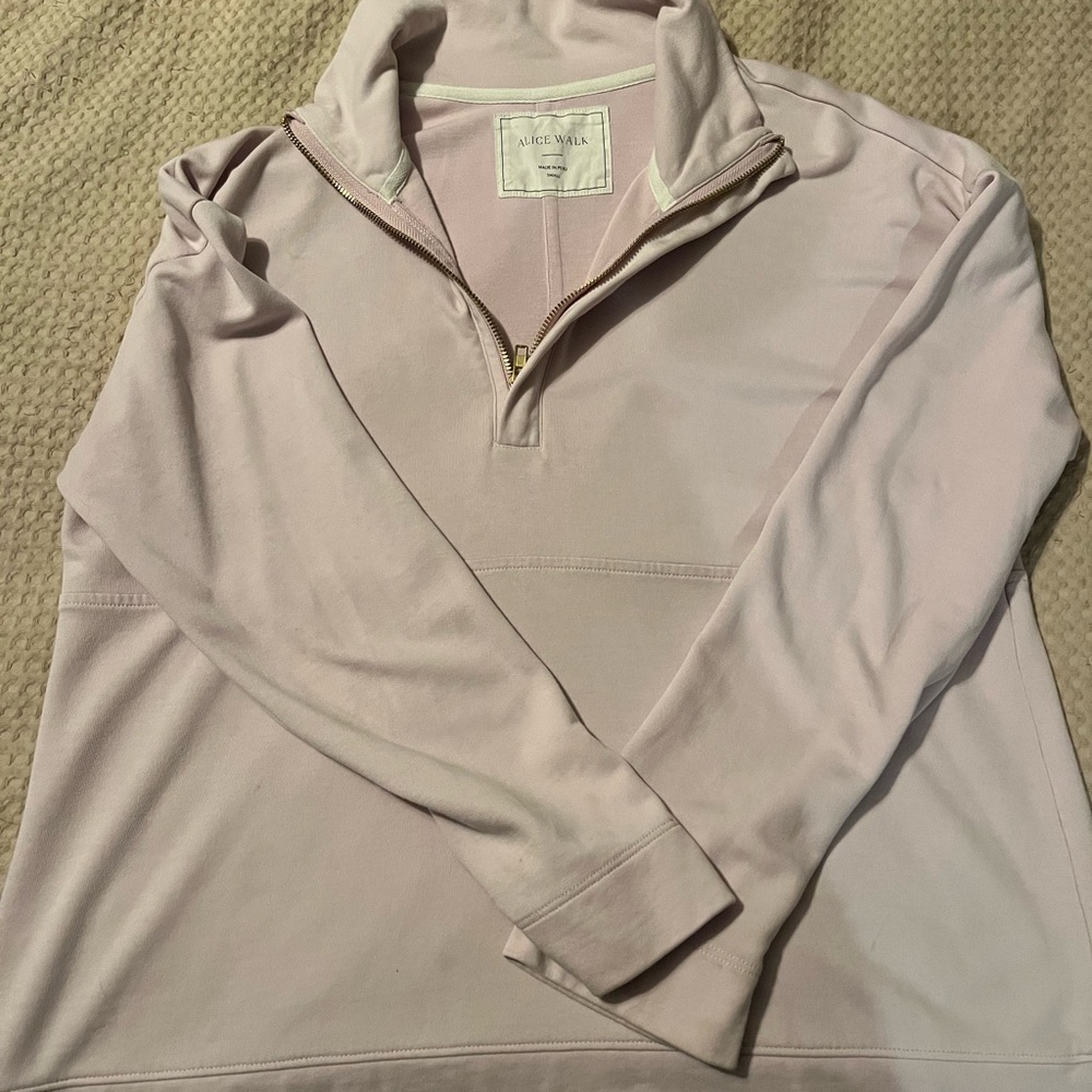 A New Day Women's Pink Quarter-Zip Sweatshirt